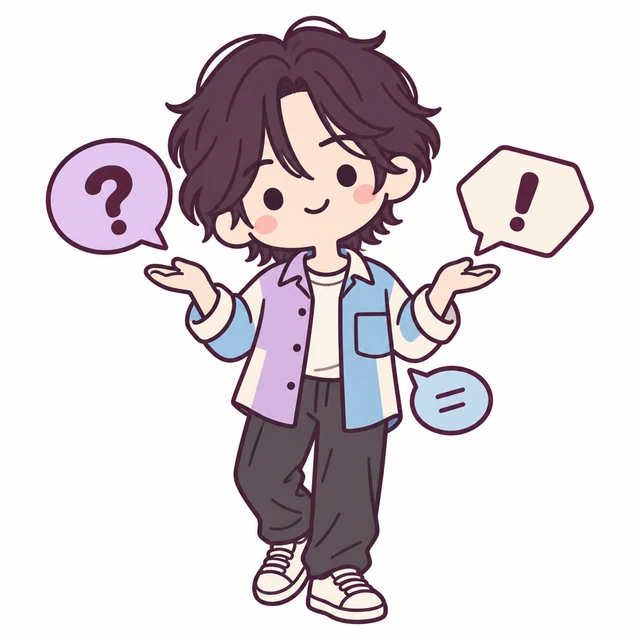 文章の長さでみるタイプのイラスト(男性版)